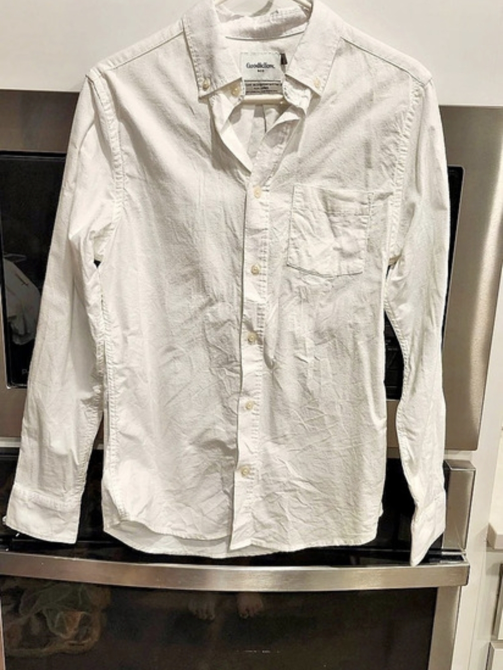 Goodfellow & Co Every Wear Oxford Button-Up Shirt White Small